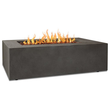 Real Flame Baltic 50.5" x 32.5" Propane Fire Table in Glacier Gray