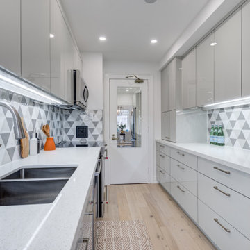 Galley kitchen view from the Diningroom