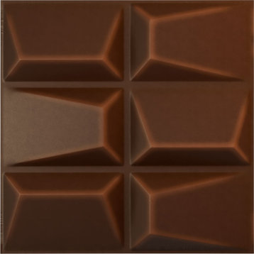 Stratford EnduraWall 3D Wall Panel, 19.625"Wx19.625"H, Aged Metallic Rust