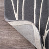 Hand-Tufted Contemporary Desire Rug, Gray, 8'3"x11'