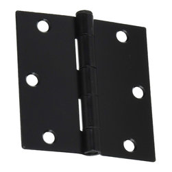 Cosmas - Cosmas Matte Black Door Hinge 3.5" With Square Corners - Hinges