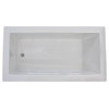 Bronzino 32 x 66 Rectangular Soaker Drop-In Bathtub - Tub w/ Reversible Drain