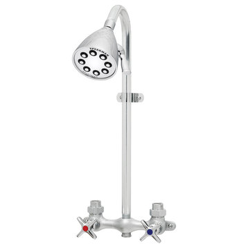 Commander Exposed Shower with Icon 8-Jet Shower Head