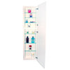 Fruitville Shaker Style Frameless Recessed Wood Pantry Cabinet, 14x56, White Enamel