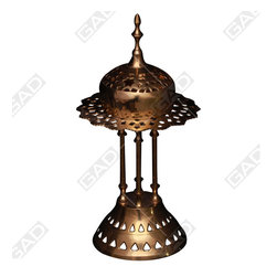 BUKHARDAN 4 LEGS JALI GOLD POLISHED - Home Accessories & Decor
