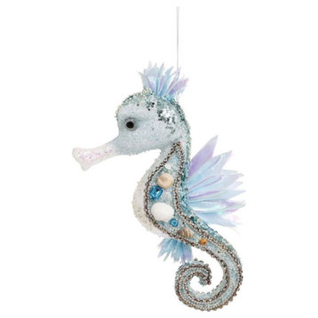 Mark Roberts Christmas 2019 Beaded Seahorse Ornament, Large, 12"