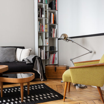 Un appartement moderne & graphique aux tonalités naturelles