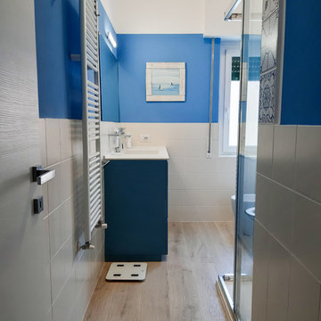 Appartamento al mare sui toni del blu_Liguria