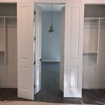Efficiently Designed Custom White Small Reach-In Closet