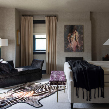Primary Bedroom with Custom Designer Furnishings