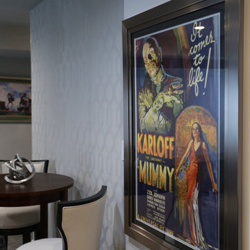 Blue Luxury Media Room