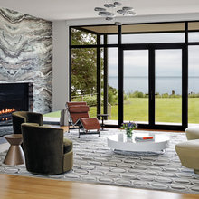 Living room fireplace