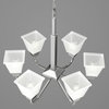 Clifton Heights 6-Light Chandelier, Brushed Nickel
