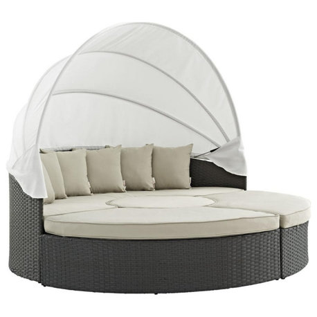 Sojourn Outdoor Patio Sunbrella Daybed, 4-Piece Set