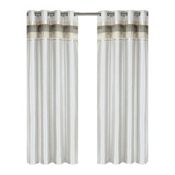 Royal Tradition - Milan Blackout Multilayer Energy-Saving Curtain, White, 54"x108" Single - Curtains