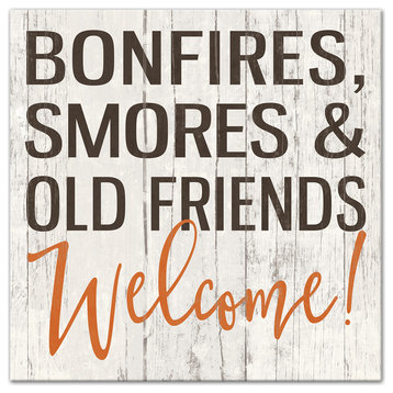 Fall Welcome 12x12 Canvas Wall Art