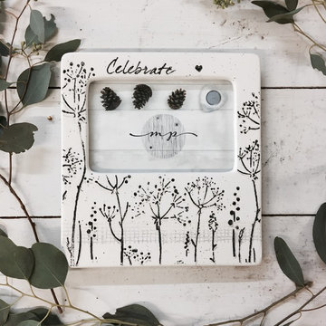Baby's Breath Tabletop Ceramic Photo Frame