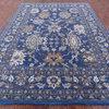 Hand-Knotted Turkish Oushak Wool Rug 9' 1" X 12' 3" - Q15949