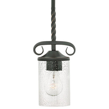 Hinkley Lighting 4017-CL Casa 1 Light 5-1/4"W Mini Pendant - Olde Black