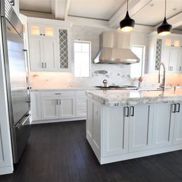 Beech White Kitchen at Beach Front, Clinton CT
