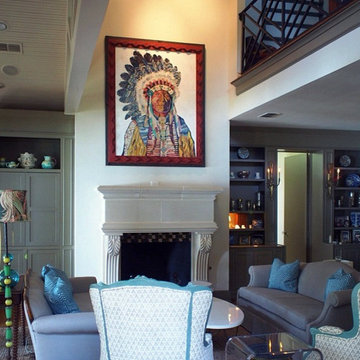 Dolan Geiman Native American Collage Portrait in Texas Residence