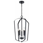 Millennium Lighting - Millennium Lighting 9825-MB Ivey Lake - 5 Light Chandelier-24 Inches Tall and 15 - Effortless design enhanced with elegant and sweepiIvey Lake-5 Light Ch Matte Black *UL Approved: YES Energy Star Qualified: n/a ADA Certified: YES  *Number of Lights: 5-*Wattage:60w A Lamp bulb(s) *Bulb Included:No *Bulb Type:A Lamp *Finish Type:Matte Black