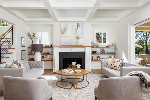 Transitional Living Room by Pike Properties
