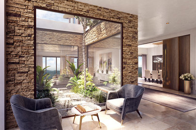 Inspiration for a contemporary home design remodel in London