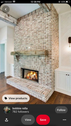 German Smear Fireplace