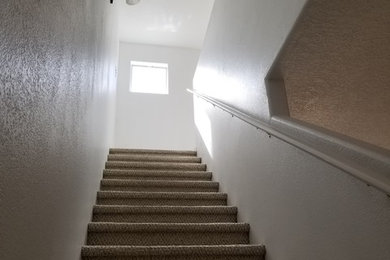 Example of a country staircase design in Albuquerque