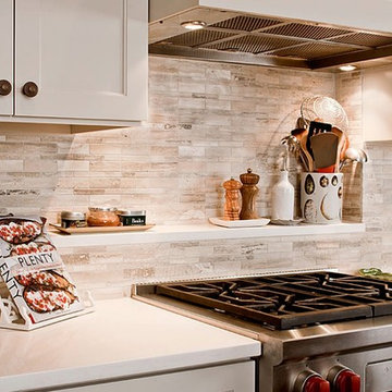 White Quartz Kitchen Counter