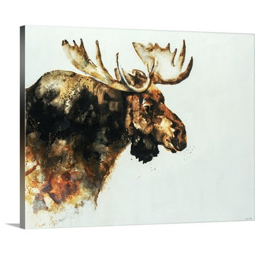 Moose Wrapped Canvas Art Print, 20"x16"x1.5"