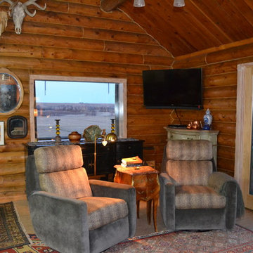 Craftsman Style Log Home