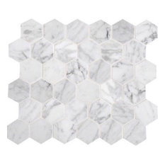 Daltile Tile Houzz Daltile M701 2hexms1l 2 Carrara White Hexagon Polished Mosaic Tile Sold
