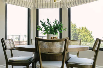 Beach style dining room photo in San Diego
