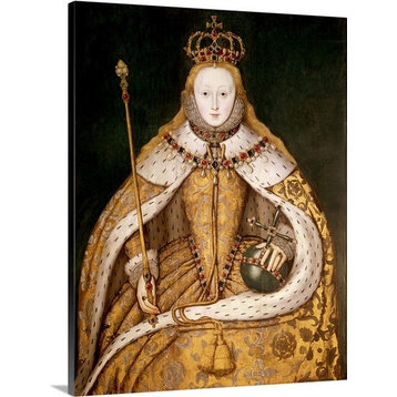 "Queen Elizabeth I in Coronation" Premium Thick-Wrap Canvas Wall Art, 24"x30"