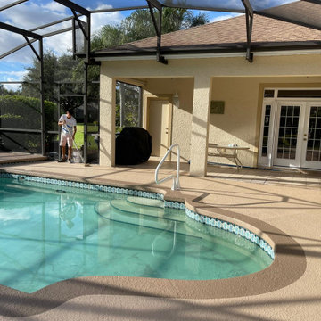 Resurface using our non slip temperature cooling texture finish
