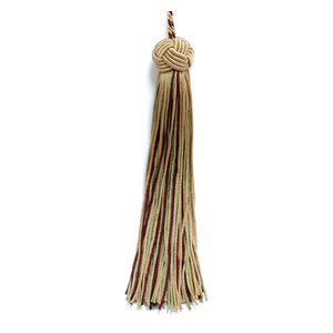 Set of 10 Dark Sand 5.5/" Chainette Tassels Driftwood Bronze