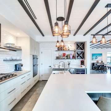 Downtown Tampa, Contemporary Industrial Style Family Home