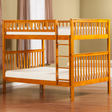 Woodland Full over Full Bunk Bed | Caramel Latte