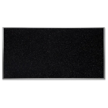 Ghent Recycled Bulletin Board With Aluminum Frame, 4'Hx8'W, Confetti