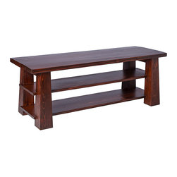 "Kyusai" Entryway Bench - COLOR: Fire Brown - Accent And Storage Benches