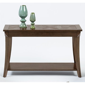 Progressive Furniture Appeal l Wood Sofa Console Table in Dark Poplar Brown