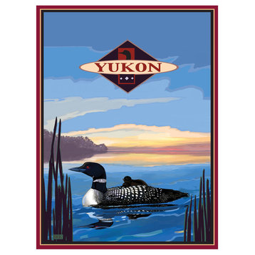 Joanne Kollman Yukon Canada Loon Art Print, 9"x12"