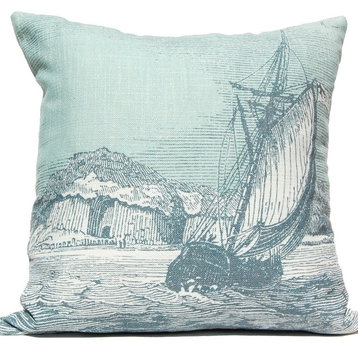 Full Sail Engraving Pillow