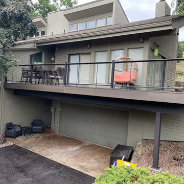 Outdoor Oasis with Vertical Cable Railing for a Modern Look