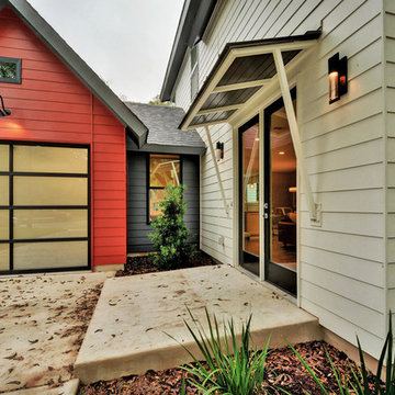Abigar Modern Farmhouse Entry - Perch Plans