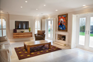 Photo of a modern living room in Cheshire.