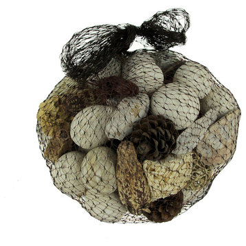 Neutral White Decorative Mushroom Mix Assorted Dried Botanicals In a Bag