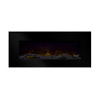 Northwest 50" Color Changing LED Electric Fireplace, Remote, Black